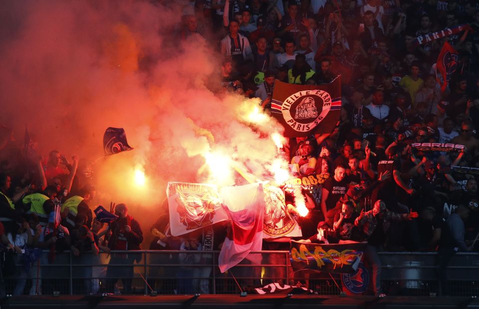  PSG have banned ultras from their home ground for six years