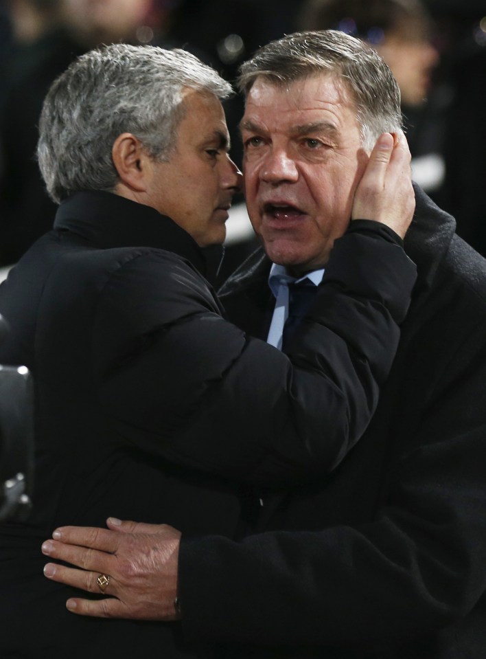  Jose Mourinho and Sam Allardyce have managed against each other several times over the last 12 years