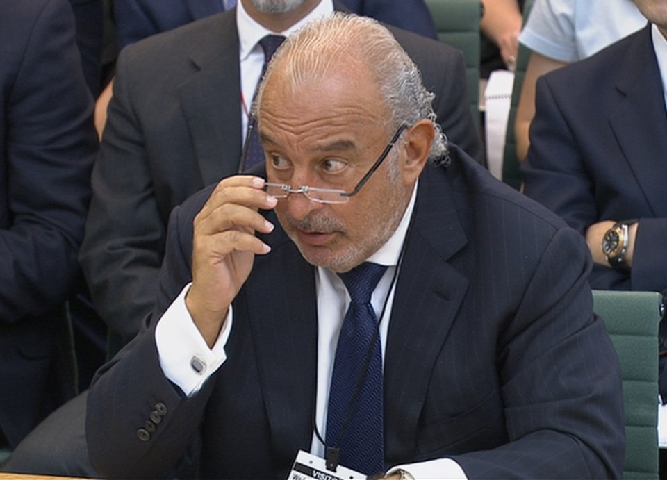  Topshop tycoon was grilled by MPs over BHS collapse in the summer