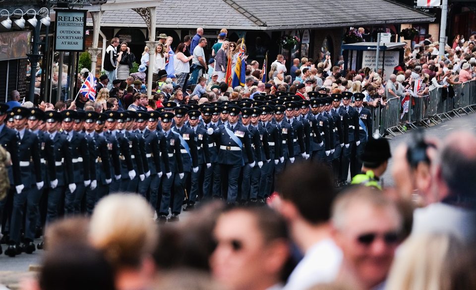 David Cameron Attends Armed Forces Day