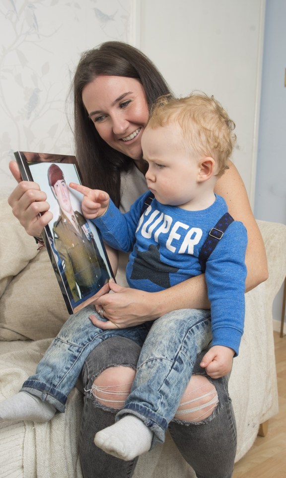  Yvonne MacHugh shows William a picture of his father Billy MacHugh