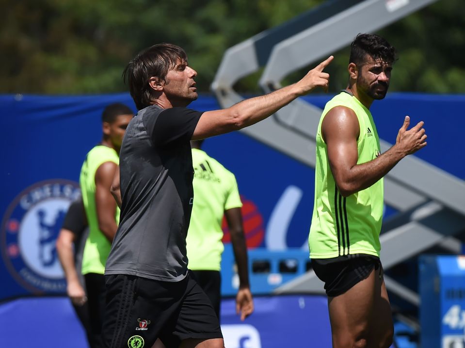  Costa nearly left Stamford Bridge in the summer but Conte wants to nurture the fiery striker