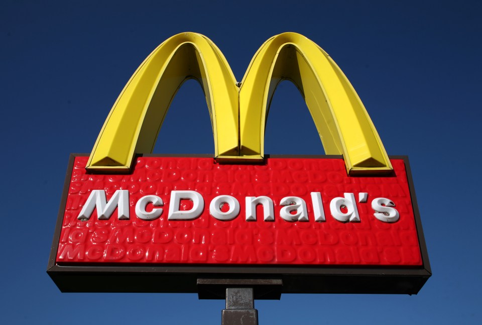 McDonalds signage seen at one of their outlets in Brampton,