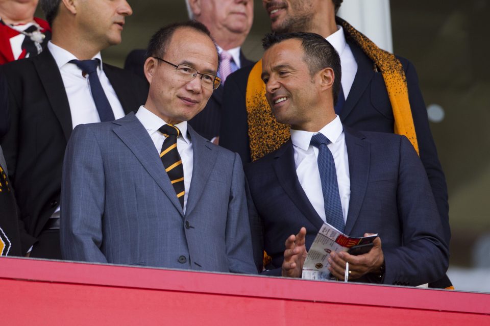  Super Agent Jorge Mendes with Guo Guangchang Chairman of Fosun International and owner of Wolves