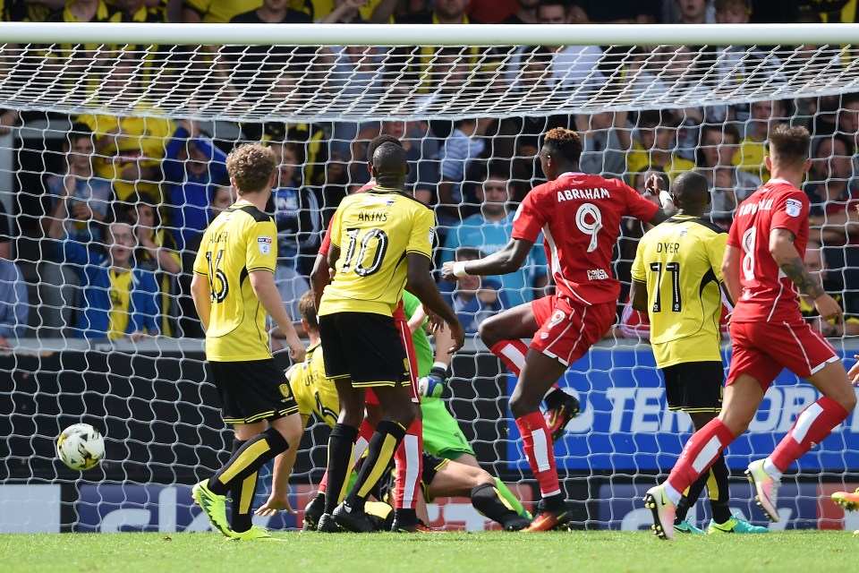  Tammy Abraham has netted nine goals already since joining Bristol City on loan from Chelsea