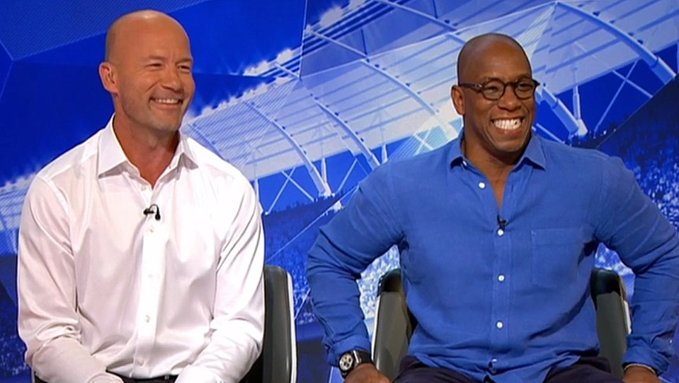 Alan Shearer and Ian Wright on Match of the day 