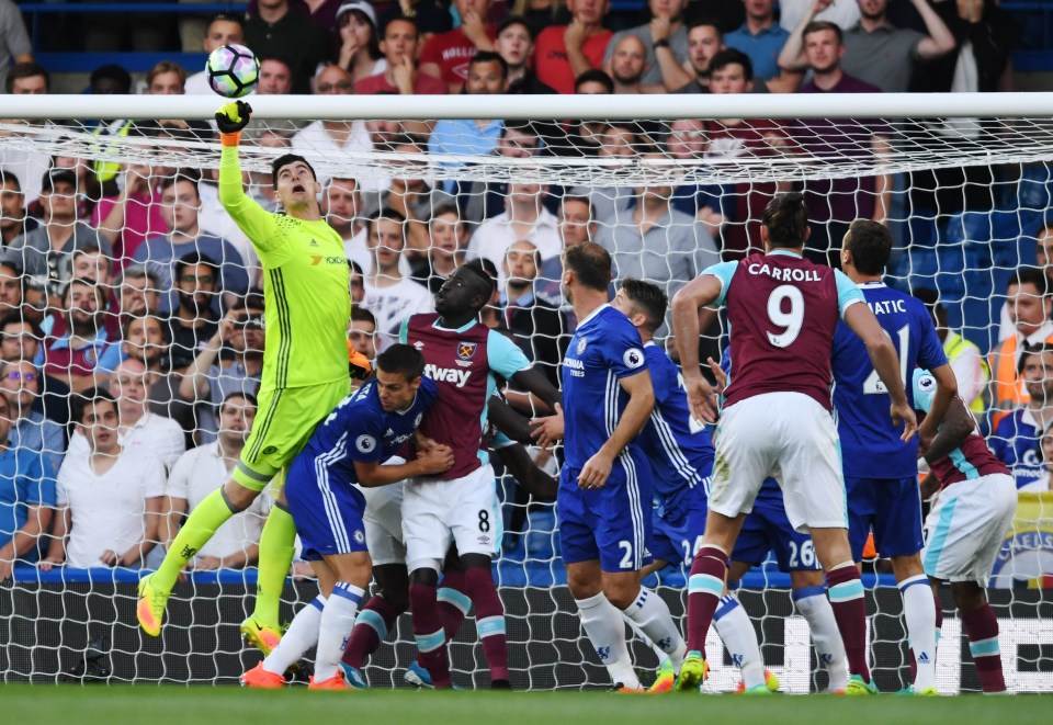  Thibaut Courtois is the logical choice in goal for the Chelsea-Liverpool XI