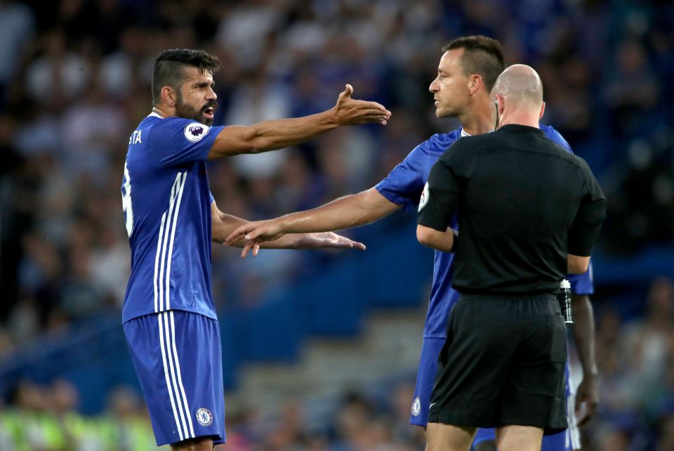  Costa is known for his fiery temperament in the Premier League