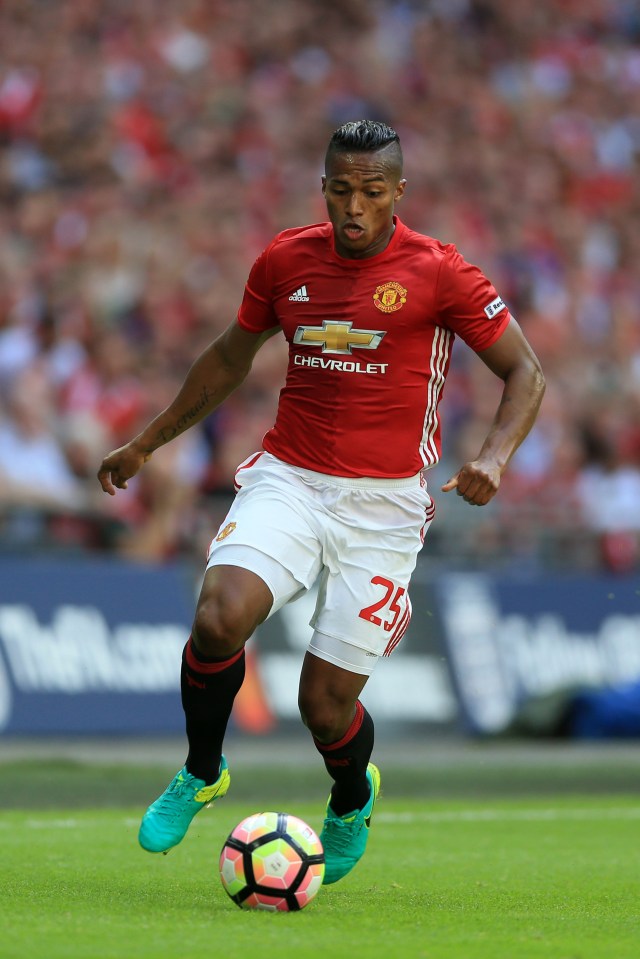  Antonio Valencia has been preferred at right-back to Darmian