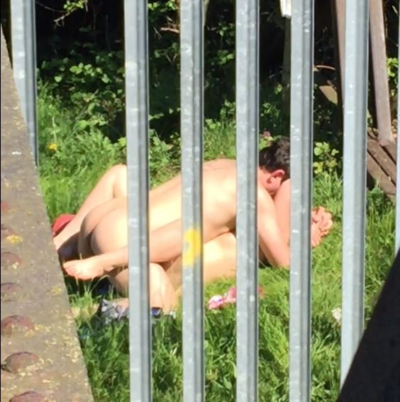  More fun in Doncaster: A randy couple were filmed having sex near a metal fence in the South Yorks own in May this year