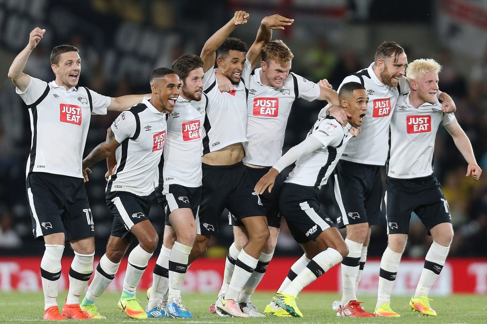  Derby beat Carlisle 14-13 in a penalty shoot-out in the League Cup last season