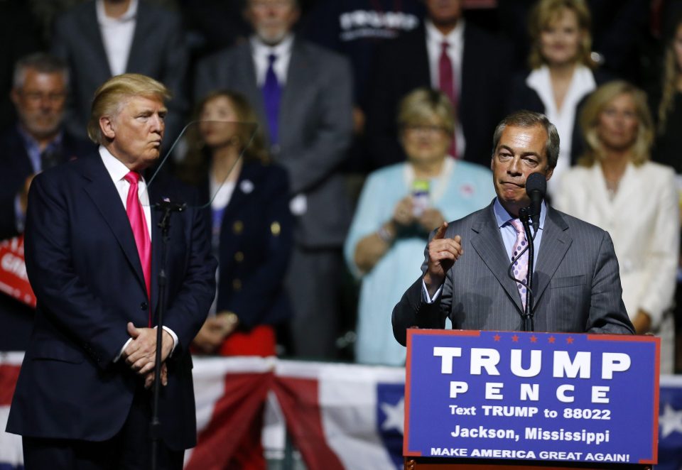  Nigel Farage spoke about Brexit at a rally for Republican presidential candidate Donald Trump