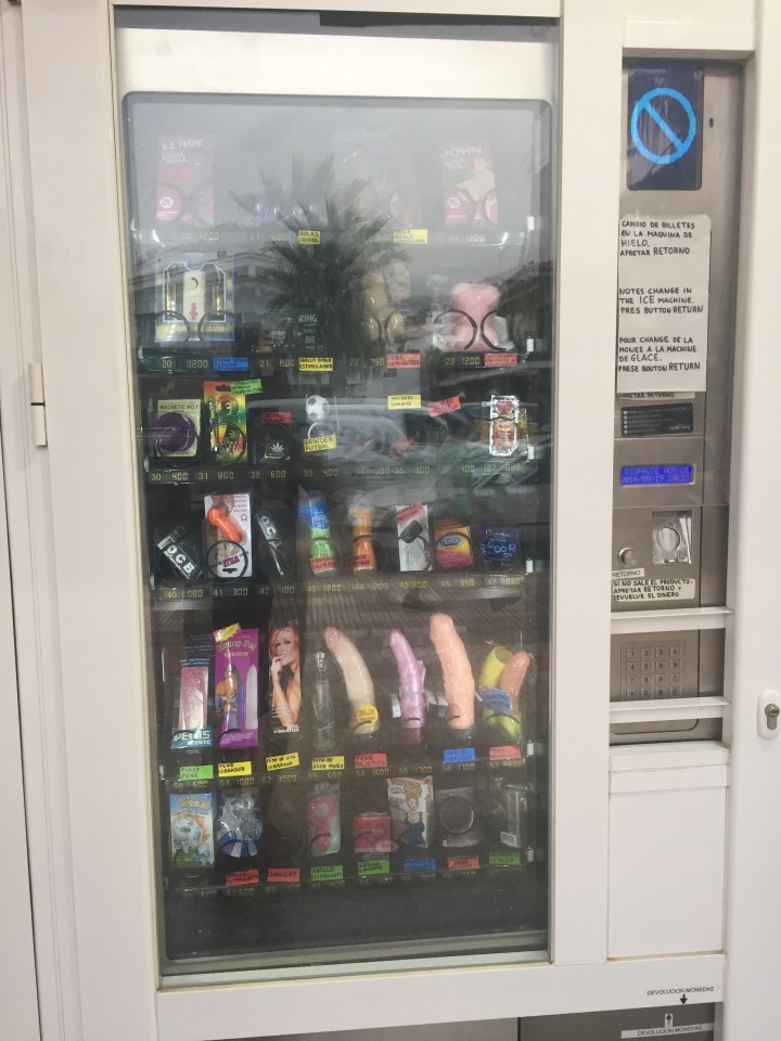  The family were shocked to discover the contents of the vending machine