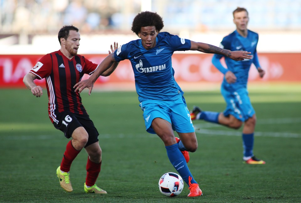  Axel Witsel will be available on a free transfer from Zenit St Petersburg next summer