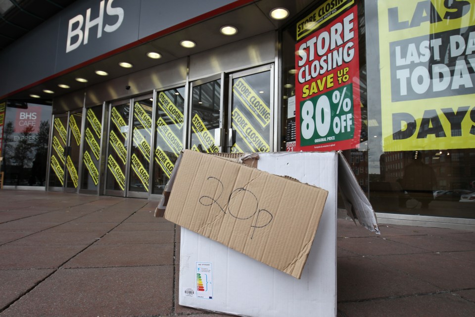 BHS closure in Glasgow.