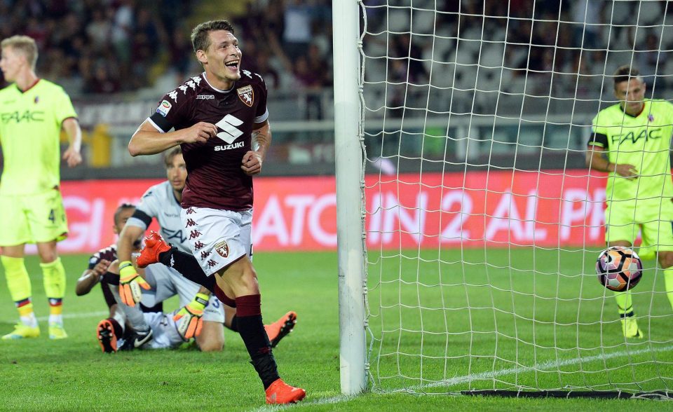  Belotti celebrates during Torinos 5-1 thrashing of Bologna