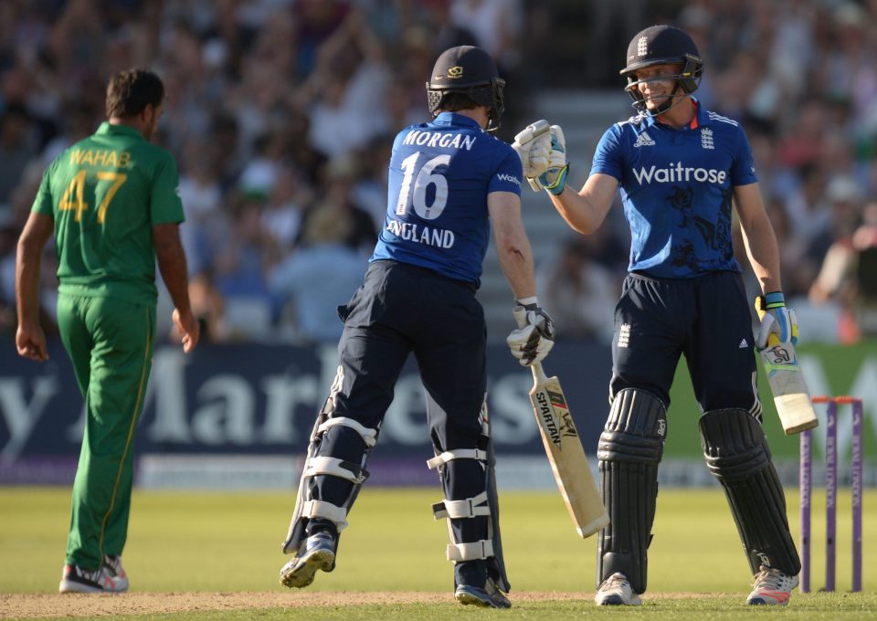  Big-hitting Jos Buttler (R) will be England skipper in the absence of Eoin Morgan