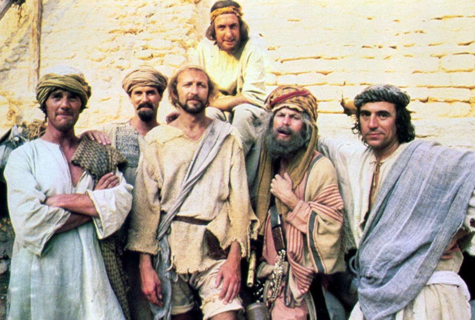  Terry Jones, far right, directed Monty Python's 1979 smash hit Life of Brian