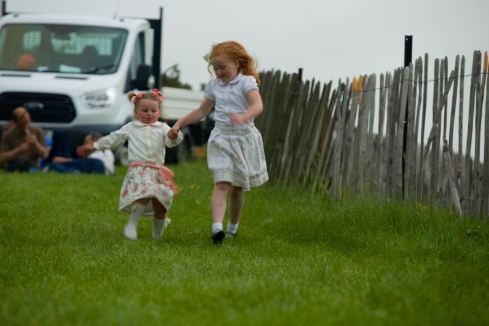  Seen here with her sister