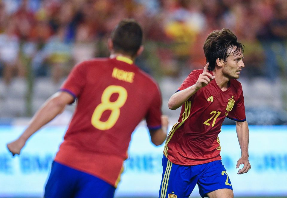  David Silva scored twice as Spain beat Belgium 2-0