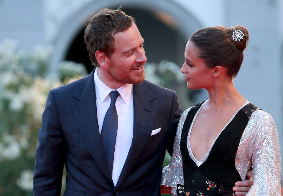 Michael Fassbander and Alicia Vikander were all loved up on the Red Carpet