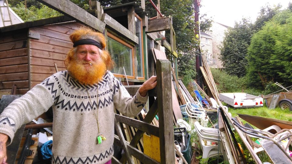  Jake Mangel-Wurzel lives in a caravan in Lindley Moor, near Huddersfield