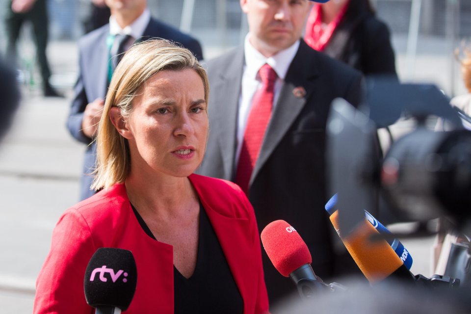 EU High Representative for Foreign Affairs and Security Policy Federica Mogherini 