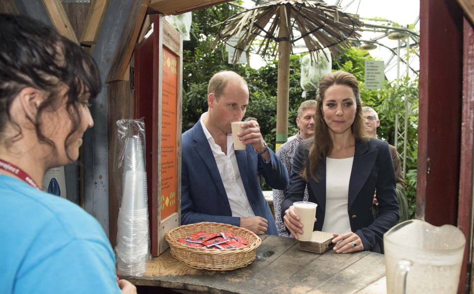 Royal visit to the Eden Project