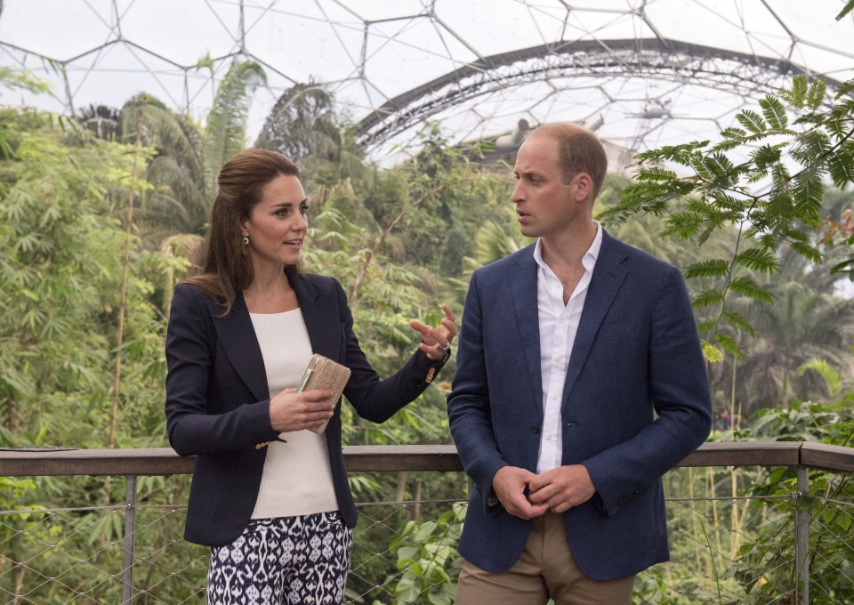 Royal visit to the Eden Project