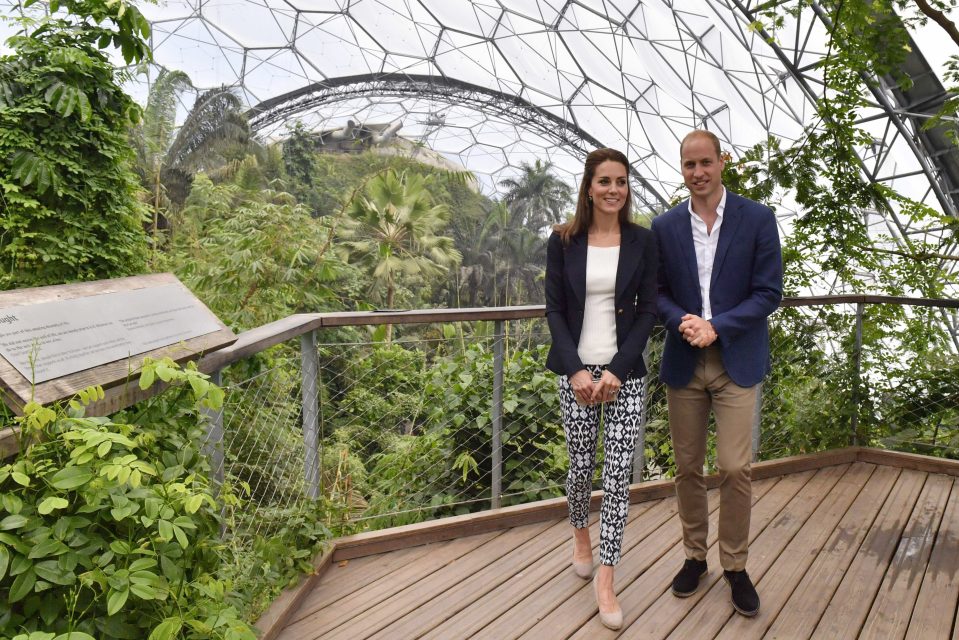 Royal visit to the Eden Project