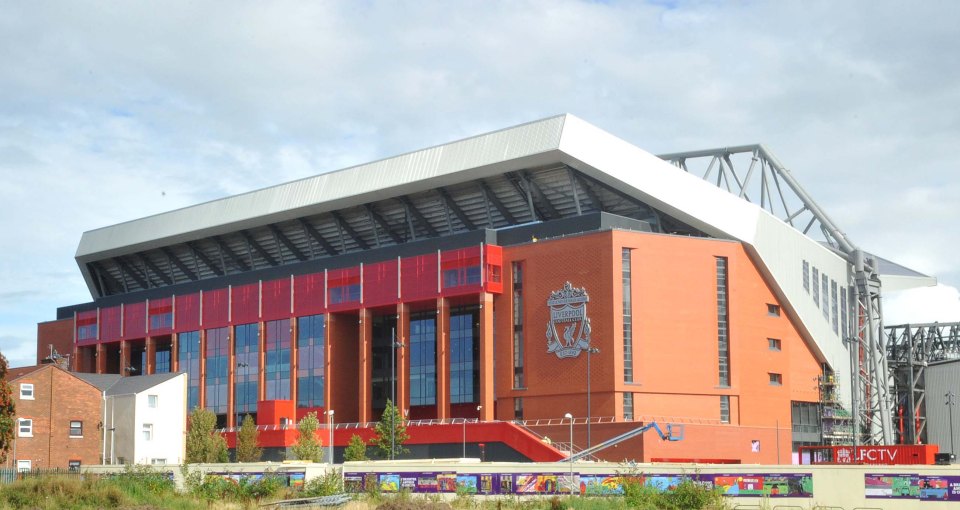  The works undertaken on famed Anfield are thought to have cost £150million