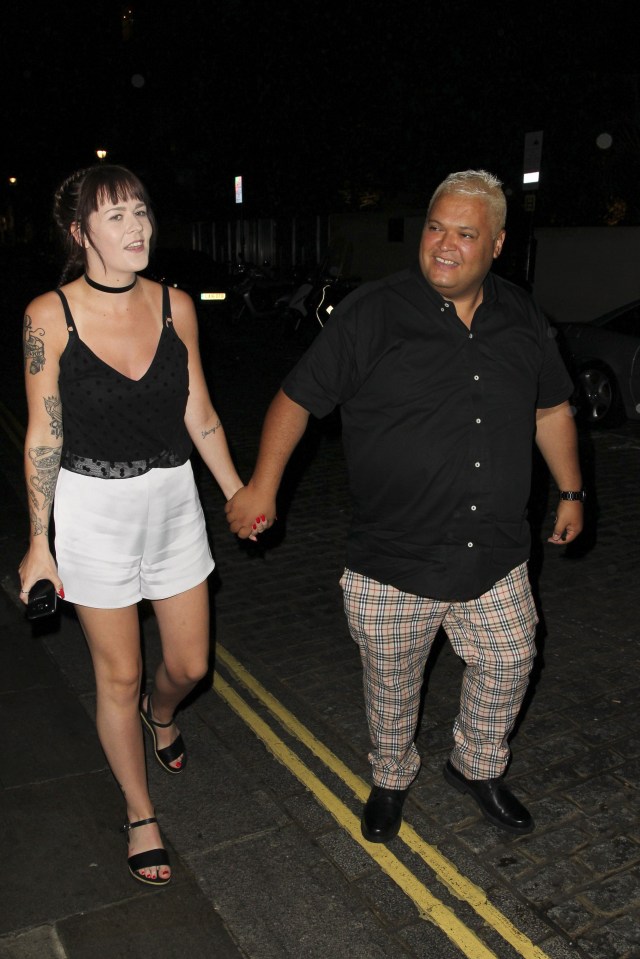 FAMEFLYNET - Exclusive: CBBs Heavy D Takes His New Girlfriend Bryony Anne Harris Out In London