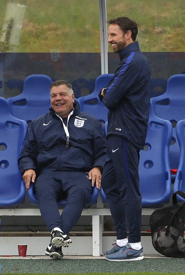  Gareth Southgate's England U21 squad and Big Sam's seniors were both at St. George's Park this week