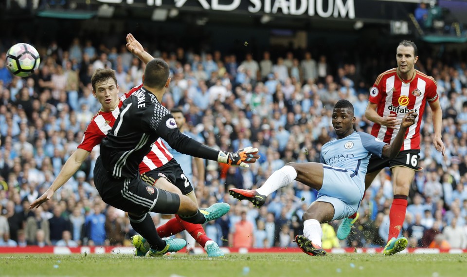  Kelechi Iheanacho is ine line to lead the Manchester City attack with Sergio Aguero missing three games through suspension