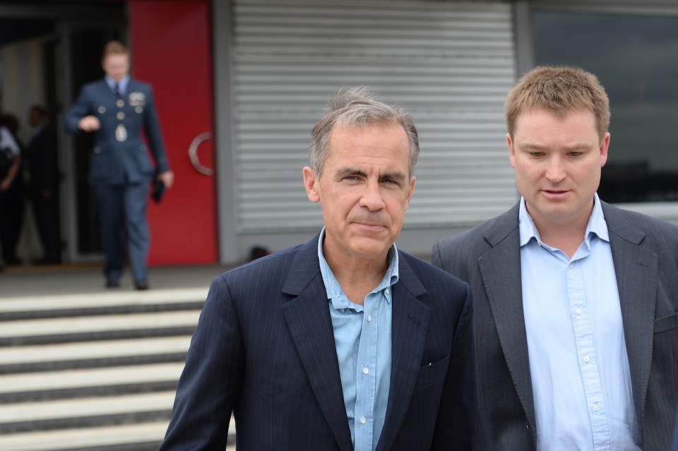  Governor of Bank of England Mark Carney eventually arrived at Heathrow after cops were sent to retrieve him from traffic