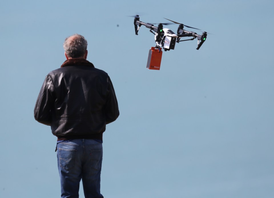  Jeremy Clarkson shown flying a drone prototype