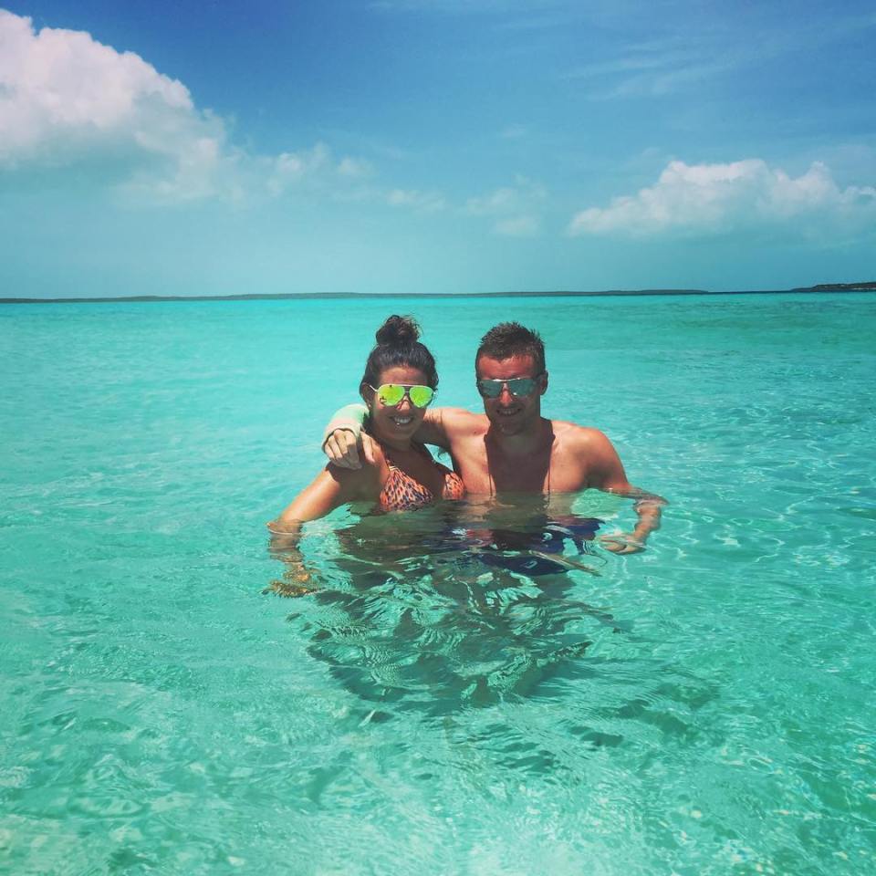  Jamie and Rebekah also enjoyed a romantic break in the Bahamas