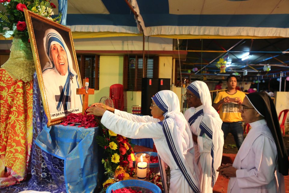  Mother Teresa followers celebrate her canonisation in Bhopal, India