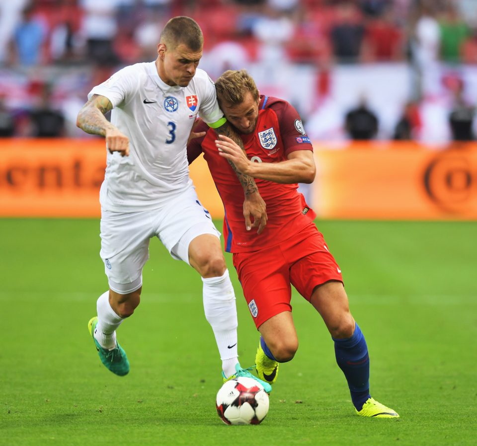  Harry Kane was isolated up front as England created little