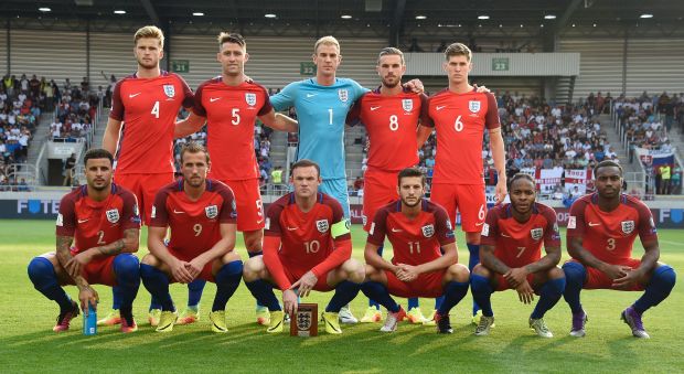 The England team who started against Slovakia