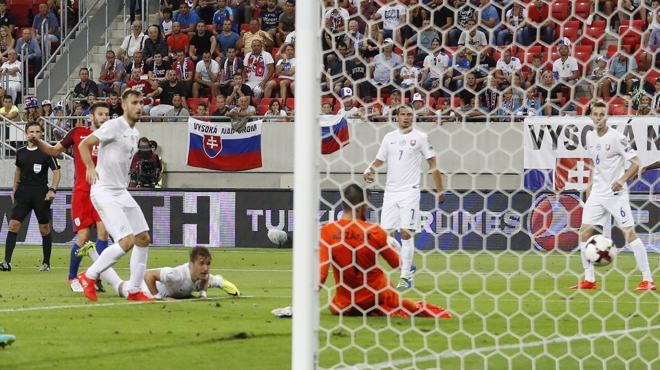  Lallana watches his low shot squirm into the back of the net for the winning goal