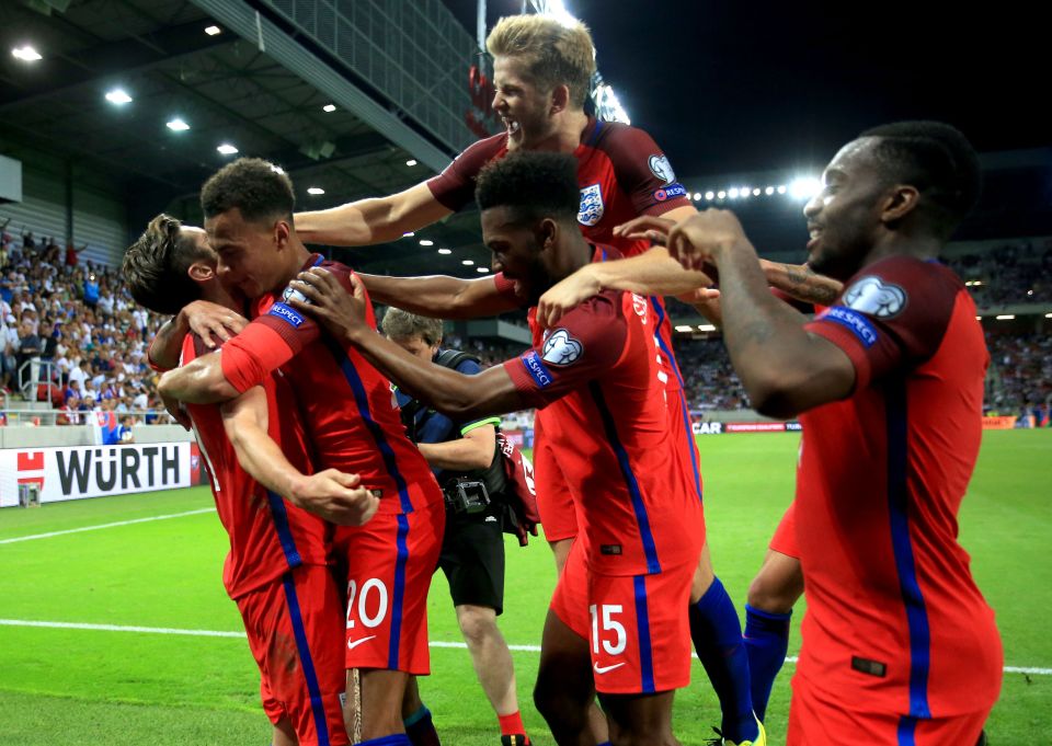  Winner ... Adam Lallana's last-minute goal sealed victory for England