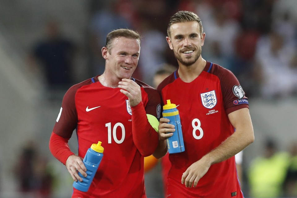  Rooney is respected and admired by the younger players in the squad