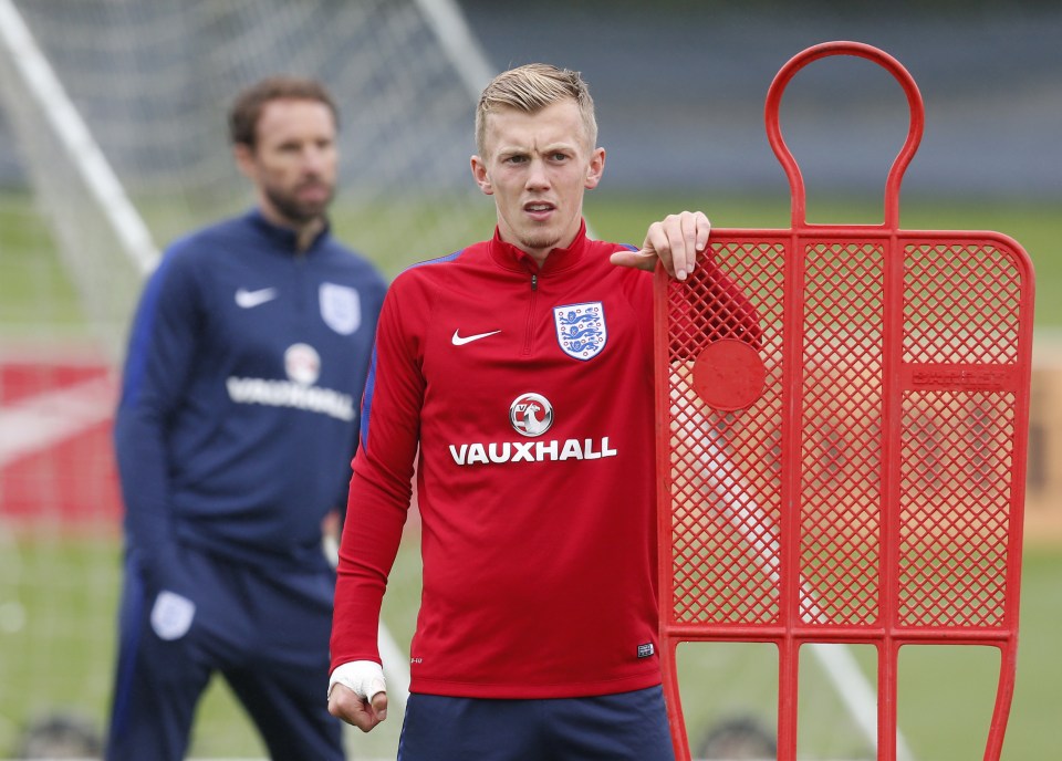  U21s captain James Ward-Prowse looks ready for the clash with Norway