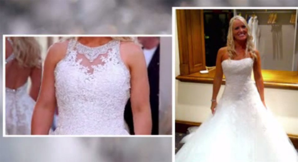  Laura's dress (pictured left) was very similar to Nikki's (right)