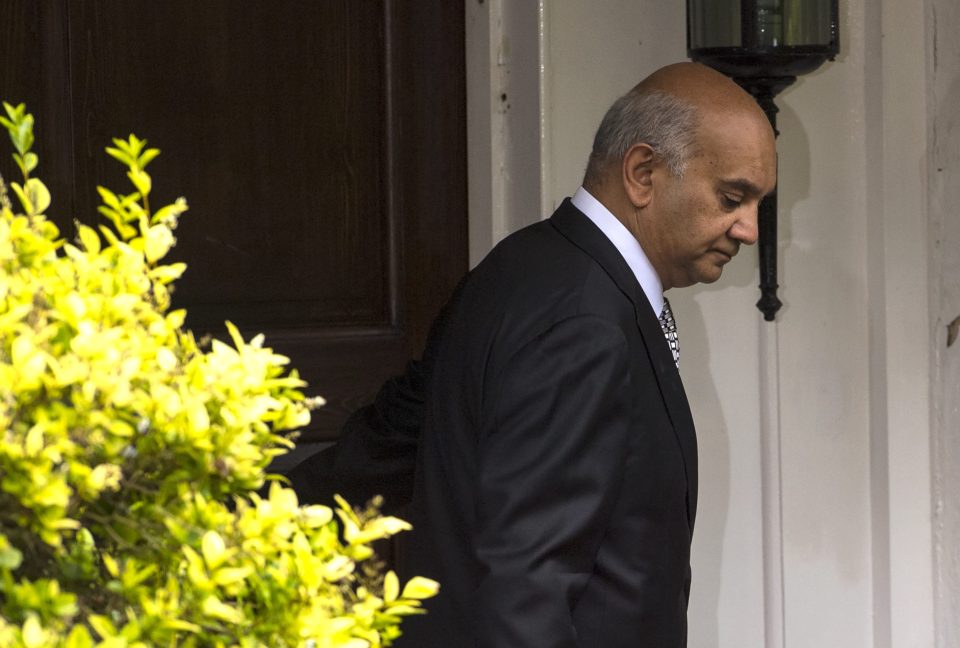  Labour MP Keith Vaz leaves his home this lunchtime