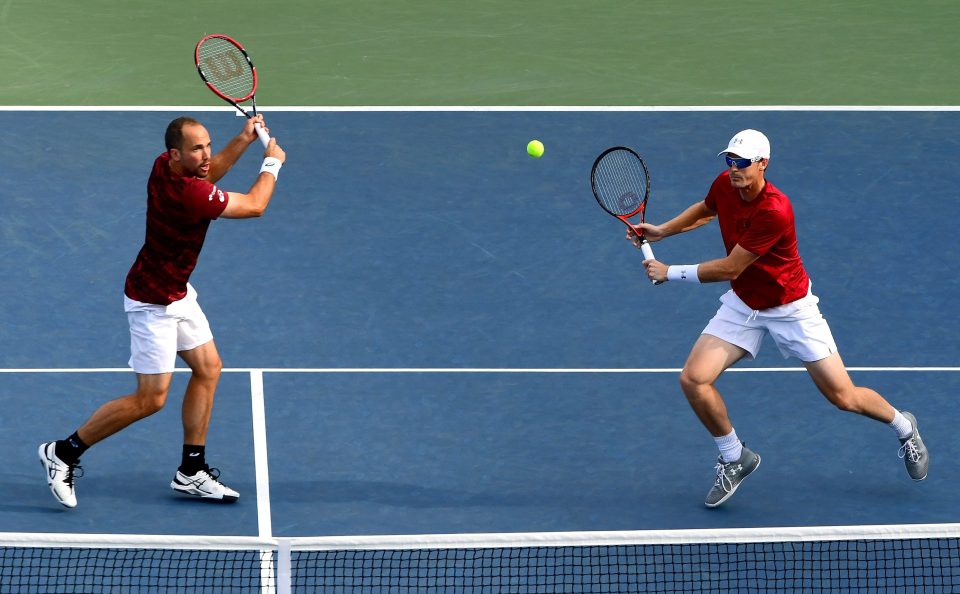 Andy's brother Jamie and his partner Bruno Soares beat Brian Baker and Marcus Daniell earlier in the day