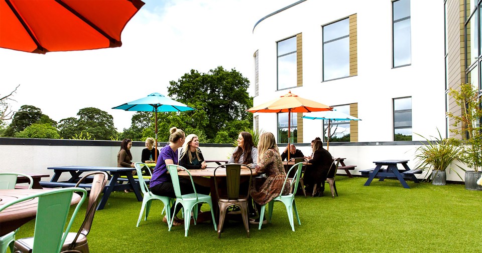  There are also numerous outdoor spaces at Moneypenny HQ