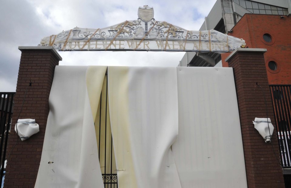  Liverpool's famous Shankly Gates have been fixed in their new homes