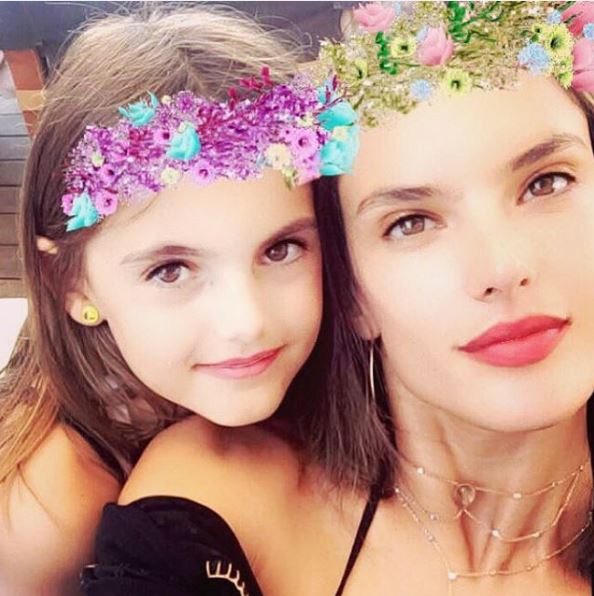 Alessandra shared this cute snap with her daughter from the weekend